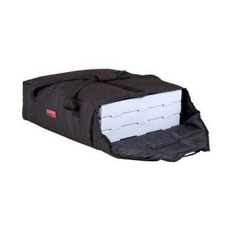 Sac de Livraison Standard 2 ou 3 Pizzas - 530 x 550 mm - Lot de 4 - Noir Cambro - 1