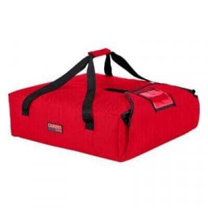 Sac de Livraison Standard 2 ou 3 Pizzas - 530 x 550 mm - Lot de 4 - Rouge Cambro - 1