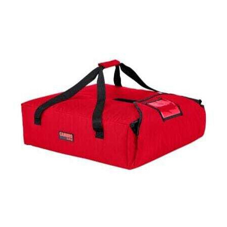 Sac de Livraison Standard 2 ou 3 Pizzas - 530 x 550 mm - Lot de 4 - Rouge Cambro - 1