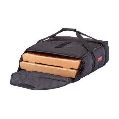 Sac de Livraison Standard 2 ou 3 Pizzas - 420 x 460 mm - Lot de 4 - Noir Cambro - 1