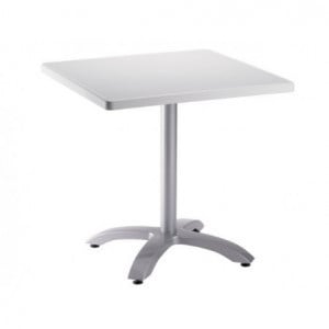 Table Ecofix 70 x 70 - Blanc Grosfillex - 1