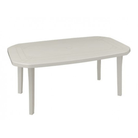 Table Miami 165 x 100 cm - Blanc Grosfillex - 1 Table Miami 165 x 100 cm - Blanc Grosfillex - 1