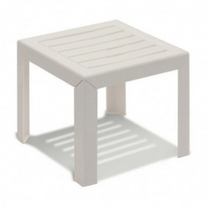 Table Basse Miami 40 x 40 - Blanc Grosfillex - 1