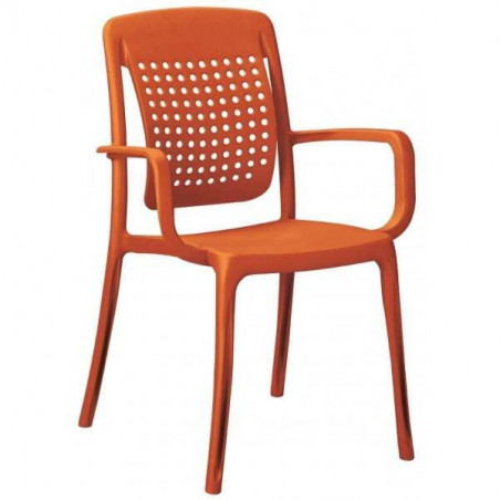 Fauteuil Factory - Orange Grosfillex - 1