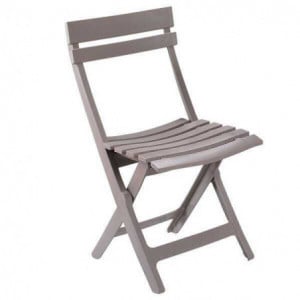 Chaise Miami Pliante - Taupe Grosfillex - 1