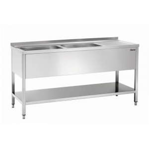 Plonge Laverie Egouttoir à Droite - 700 x 1800 mm Bartscher - 1