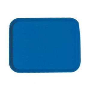 Plateau Polypropylène Fast-food à Rebord Élevé - Lot de 24 - Bleu Marine Cambro - 1