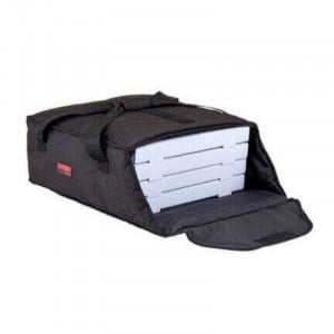 Sac de Livraison Standard 3 ou 4 Pizzas - 445 x 510 mm - Lot de 4 - Noir Cambro - 1