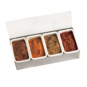 Boîte à Épices Inox - 4 Compartiments Tellier - 1