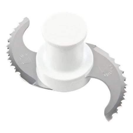 Couteau Cranté Blanc pour Combiné Cutter & Coupe Légumes R 301 Robot-Coupe - 1
