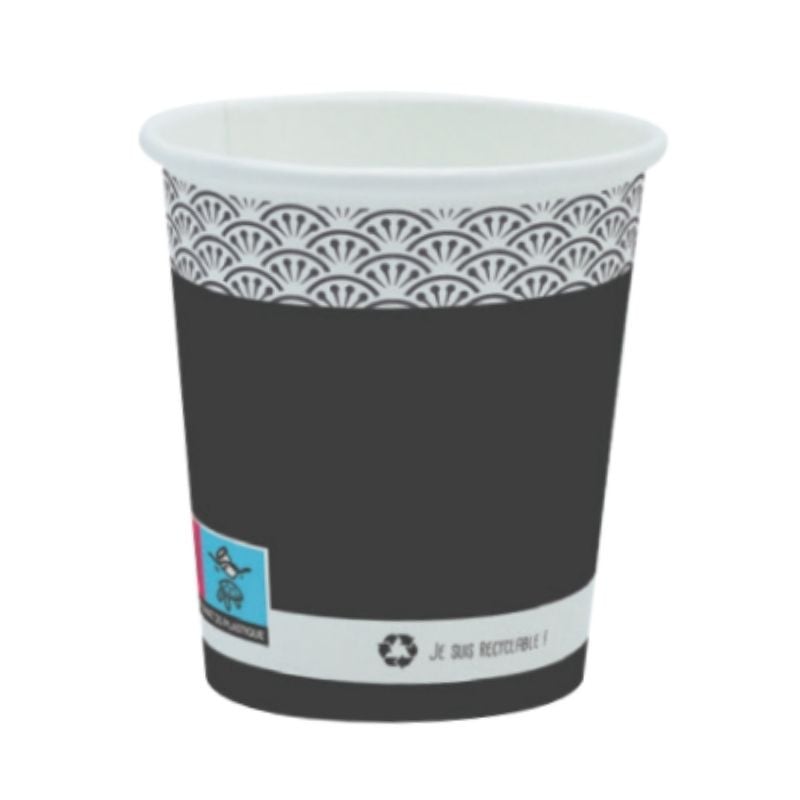 gobelets Eco Bio tasses à chocolat tasses à pique-nique tasses à boissons chaudes Lot de 100 gobelets jetables en papier non imprimés tasses à expresso gobelets de fête tasses à thé 