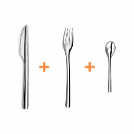 Pack Couverts 3 Pièces - Gamme Slim FourniResto - 1 Pack Couverts 3 Pièces - Gamme Slim FourniResto - 1