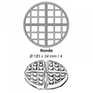 Gaufrier Professionnel Tournant - Ronde 4 x 8 Krampouz - 3