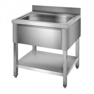 Plonge 1 Bac sans Egouttoir - Profondeur 700 mm FourniResto - 1