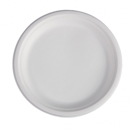 Assiettes Rondes en Bagasse - 26cm - Lot de 50 FourniResto - 1