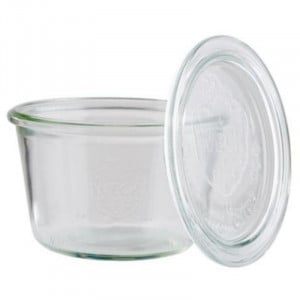 Verrine Weck en Verre avec Couvercle - 370 ml - Lot de 3 APS - 2