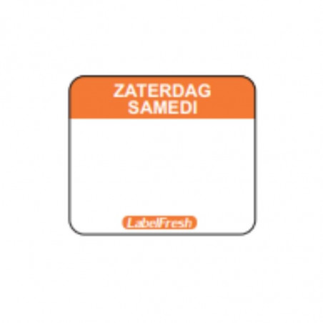 Etiquette de Traçabilité LabelFresh Easy - Samedi - 30 x 25 mm - Lot de 1000 LabelFresh - 1