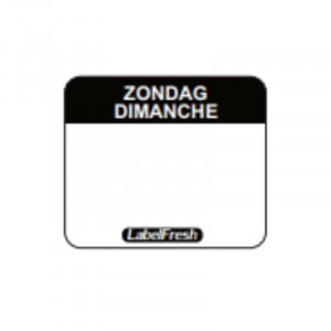 Etiquette de Traçabilité Label FreshEasy - Dimanche - 30 x 25 mm - Lot de 1000 LabelFresh - 1