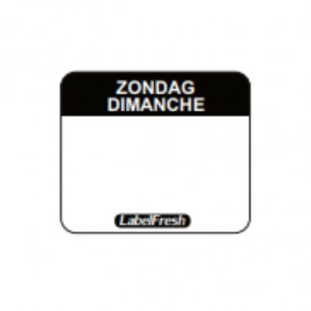 Etiquette de Traçabilité Label FreshEasy - Dimanche - 30 x 25 mm - Lot de 1000 LabelFresh - 1