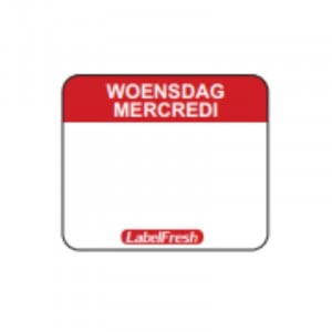 Etiquette de Traçabilité Label FreshEasy - Mercredi - 30 x 25 mm - Lot de 1000 LabelFresh - 1