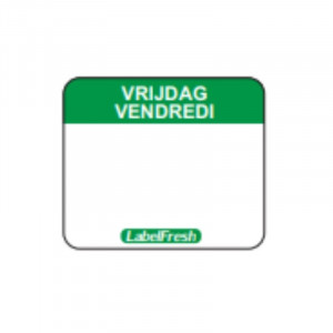 Etiquette de Traçabilité Label FreshEasy - Vendredi - 30 x 25 mm - Lot de 1000 LabelFresh - 1