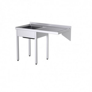 Plonge 2 Bacs avec Passage pour Lave-Vaisselle à Droite - L 1800 x P 600 mm - ECO Distform - 1