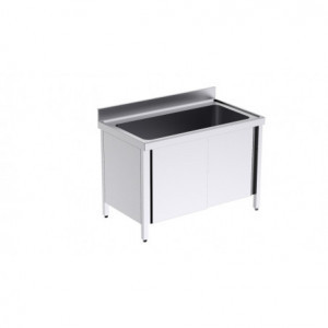 Plonge 1 Grand Bac avec Portes - L 1400 x P 700 mm Distform - 1