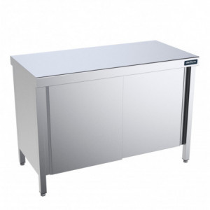 Meuble Inox Bas avec Portes Coulissantes - L 1800 x P 550 mm Distform - 1