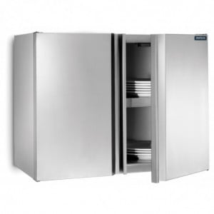 Armoire Inox Mural Ouverte à 1 Porte Battante 500x400x600 Distform - 1