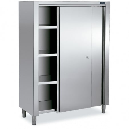 Armoire Inox Haute - 2 Portes Coulissantes 1200x600x1900 Distform - 1