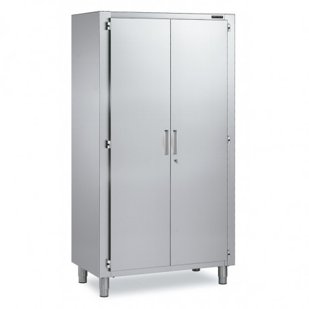 Armoire Inox Haute - 2 Portes Battantes 1200x600x1900 Distform - 1