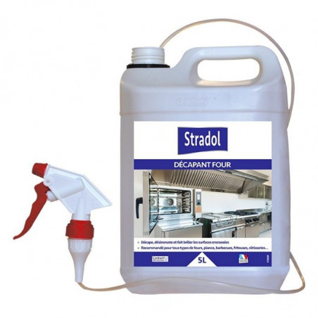 Décapant pour Four avec Pistolet - 2 x 5 L Stradol - 1 Décapant pour Four avec Pistolet - 2 x 5 L Stradol - 1