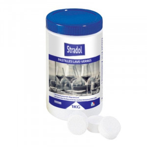 Pastilles de Lavage pour Lave-Verre - 50 Pastilles de 20 g Stradol - 1