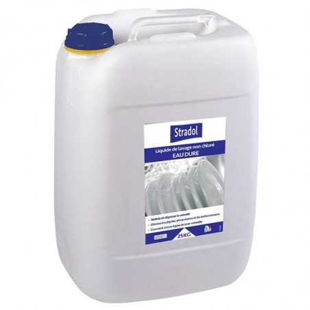 Liquide de Lavage Non Chloré Eau Dure pour Lave-Vaisselle - 25 Kg Stradol - 1 Liquide de Lavage Non Chloré Eau Dure pour Lave-Vaisselle - 25 Kg Stradol - 1