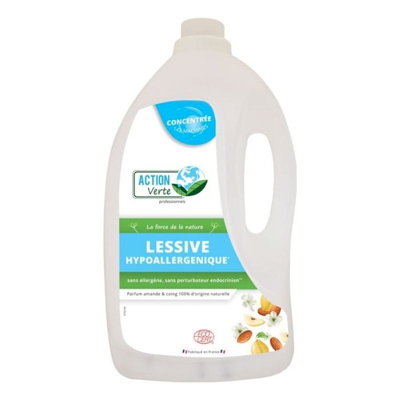 Lessive Liquide Hypoallergénique - Parfum Amande et Coing - 5 L - Action  Verte - Fourniresto