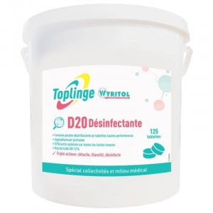 Tablettes Désinfectantes pour le Linge - Lot de 125 Toplinge - 1