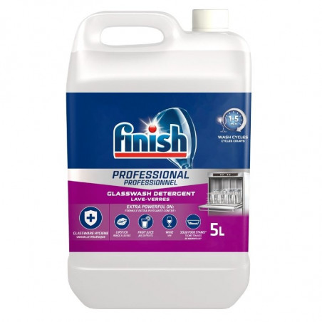 Liquide Dégraissant pour Lave-Verre Automatique - 5 L Finish - 1 Liquide Dégraissant pour Lave-Verre Automatique - 5 L Finish - 1
