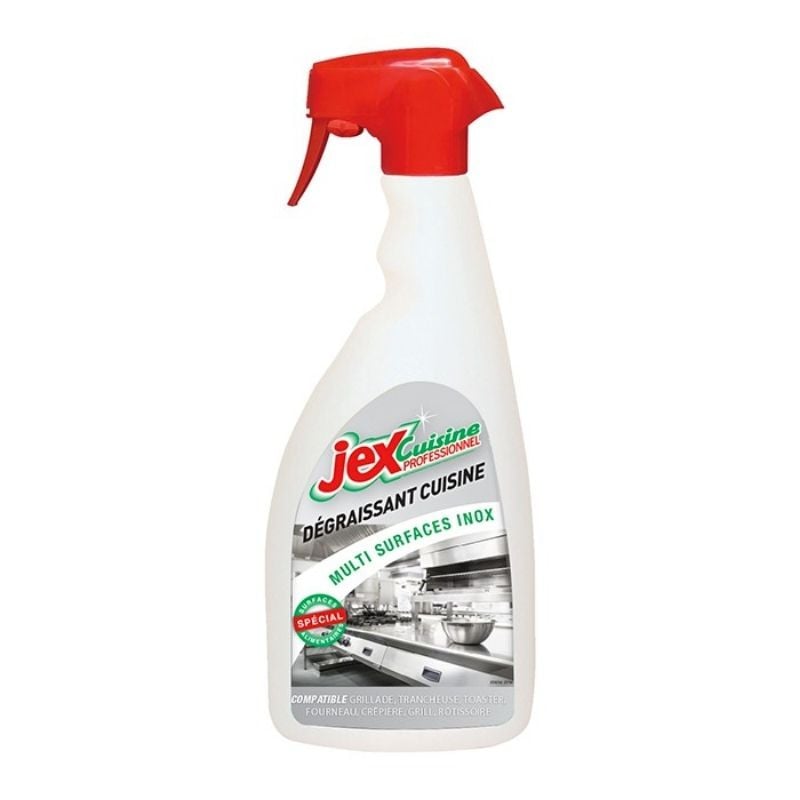 Spray Dégraissant Multi-Surfaces Inox - 750 ml - Jex - Fourniresto