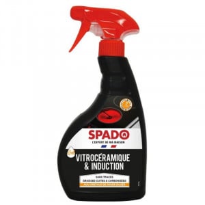 SPADO - Nettoyant Plaque Vitrocéramique et Induction - Ultra-Dégraissant -  Ne Raye Pas - 250 ML - Fabriqué en France