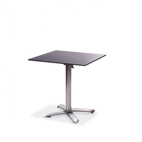 Table X Cross en Aluminium avec Plateau HPL - 70 x 70 cm VEBA - 1