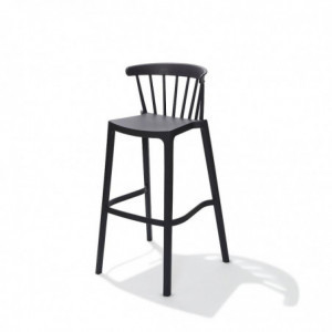 Tabouret de Bar Windson en Polypropylène - Anthracite VEBA - 1