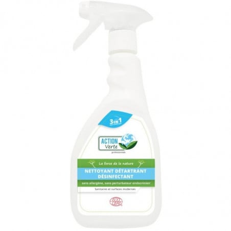 Spray Nettoyant Détartrant et Désinfectant - 500 ml Action Verte - 1