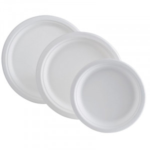 Assiette Ronde en Bagasse - 180 mm - Lot de 50 FourniResto - 2