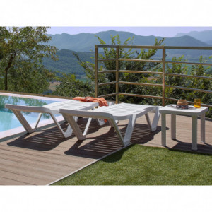 Table Andorra - 47 x 47 cm - Blanc - Lot de 6 Garbar - 5