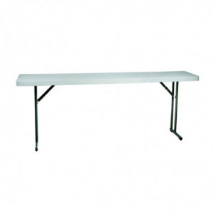 Table Pliante Bach - 180 x 45 cm - Blanc Garbar - 1