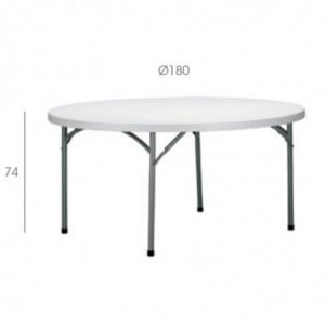 Table Beethoven - Ø 90 cm - Blanc Garbar - 4