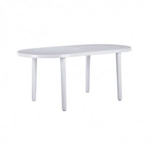 Table Brava - 180 x 90 cm - Blanc - Lot de 2 Garbar - 1
