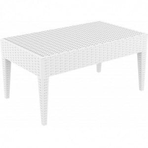 Table d'Appoint Ipanema - 92 x 53 cm - Blanc Garbar - 1