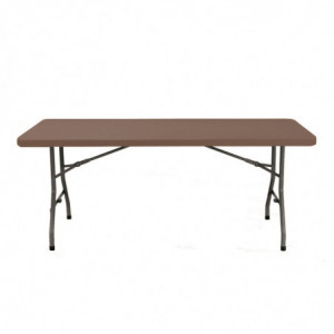 Table Pliante Chopin - 180 x 75 cm - Chocolat Garbar - 1