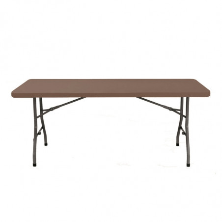 Table Pliante Chopin - 180 x 75 cm - Chocolat Garbar - 1